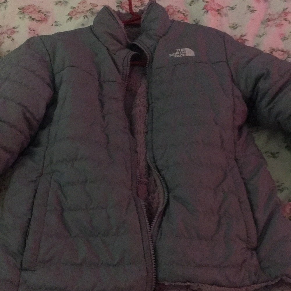 Gray north face coat